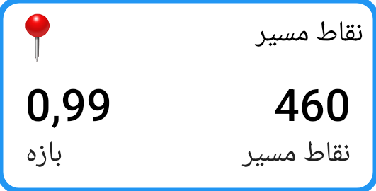 کاشی نقاط مسیر