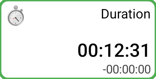 Duration tile