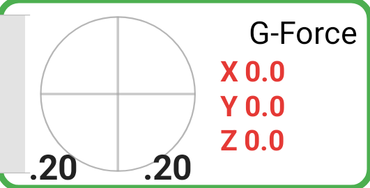 G-Force tile with crosshair and vertical strip